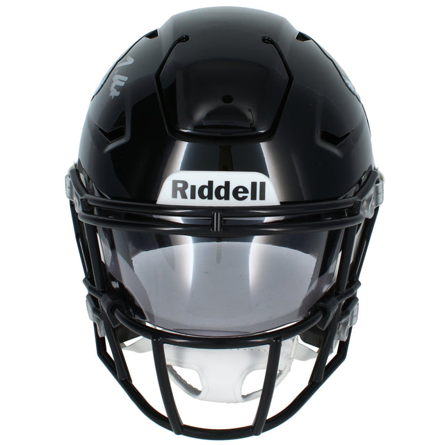 Travis Hunter Autographed Jacksonville Jaguars Speedflex Midi Helmet Beckett