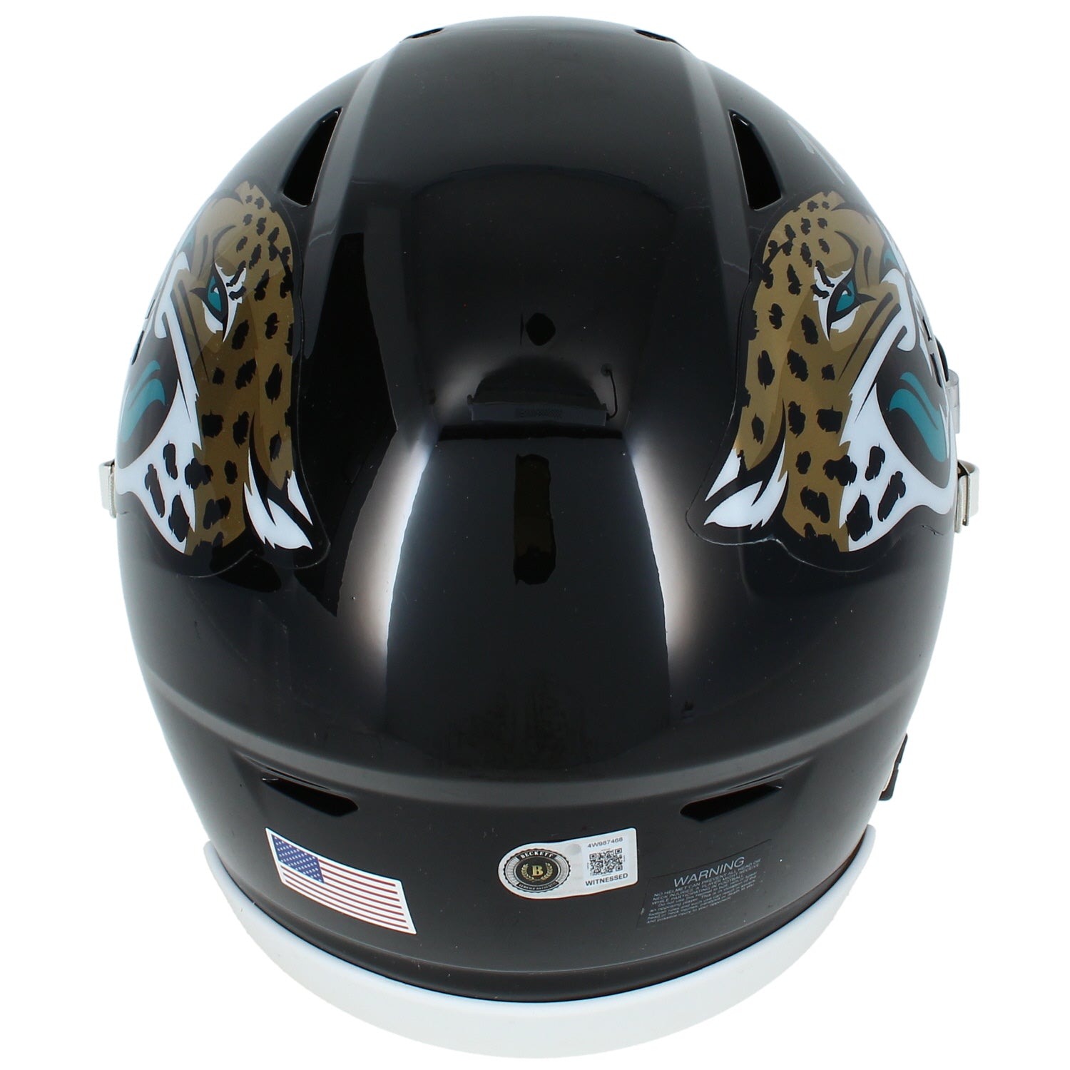 Travis Hunter Autographed Jacksonville Jaguars Speedflex Midi Helmet Beckett
