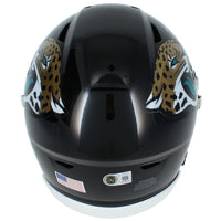 Travis Hunter Autographed Jacksonville Jaguars Speedflex Midi Helmet Beckett