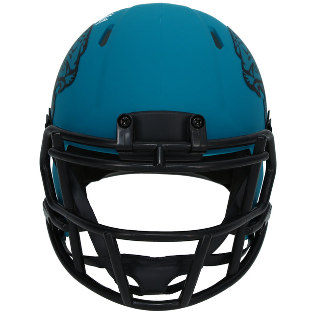 Travis Hunter Autographed Jacksonville Jaguars RAVE Speed Mini Helmet Beckett