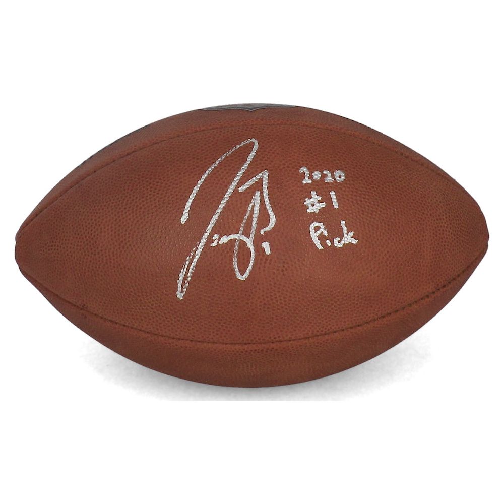 Joe Burrow Autographed Bengals "2020 #1 Pick" Duke Logo Football Fanatics