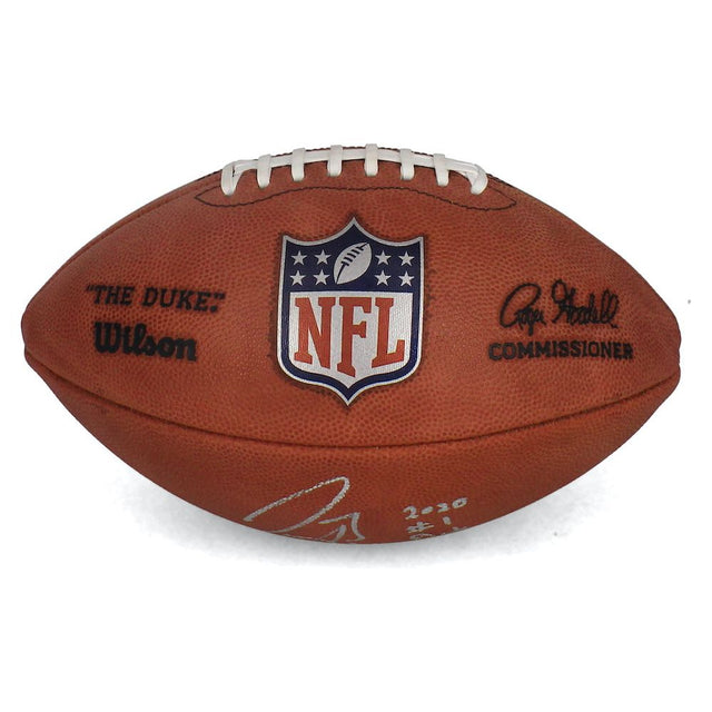 Joe Burrow Autographed Bengals "2020 #1 Pick" Duke Logo Football Fanatics