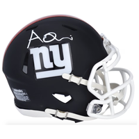 Azeez Olujari Autographed Giants Black Matte Speed Mini Helmet Fanatics