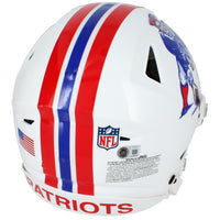 Randy Moss Autographed New England Patriots 1982-89 Throwback SpeedFlex Authentic Helmet Beckett