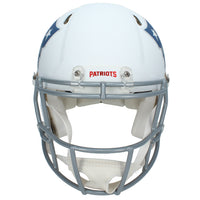Randy Moss Autographed New England Patriots White 2025 Rivalries Speed Authentic Helmet Beckett