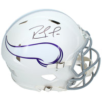 Randy Moss Autographed Minnesota Vikings White 2024 Alternate Speed Authentic Helmet Beckett