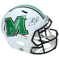 Randy Moss Autographed Marshall Thundering Herd Speed Full Size Helmet Beckett