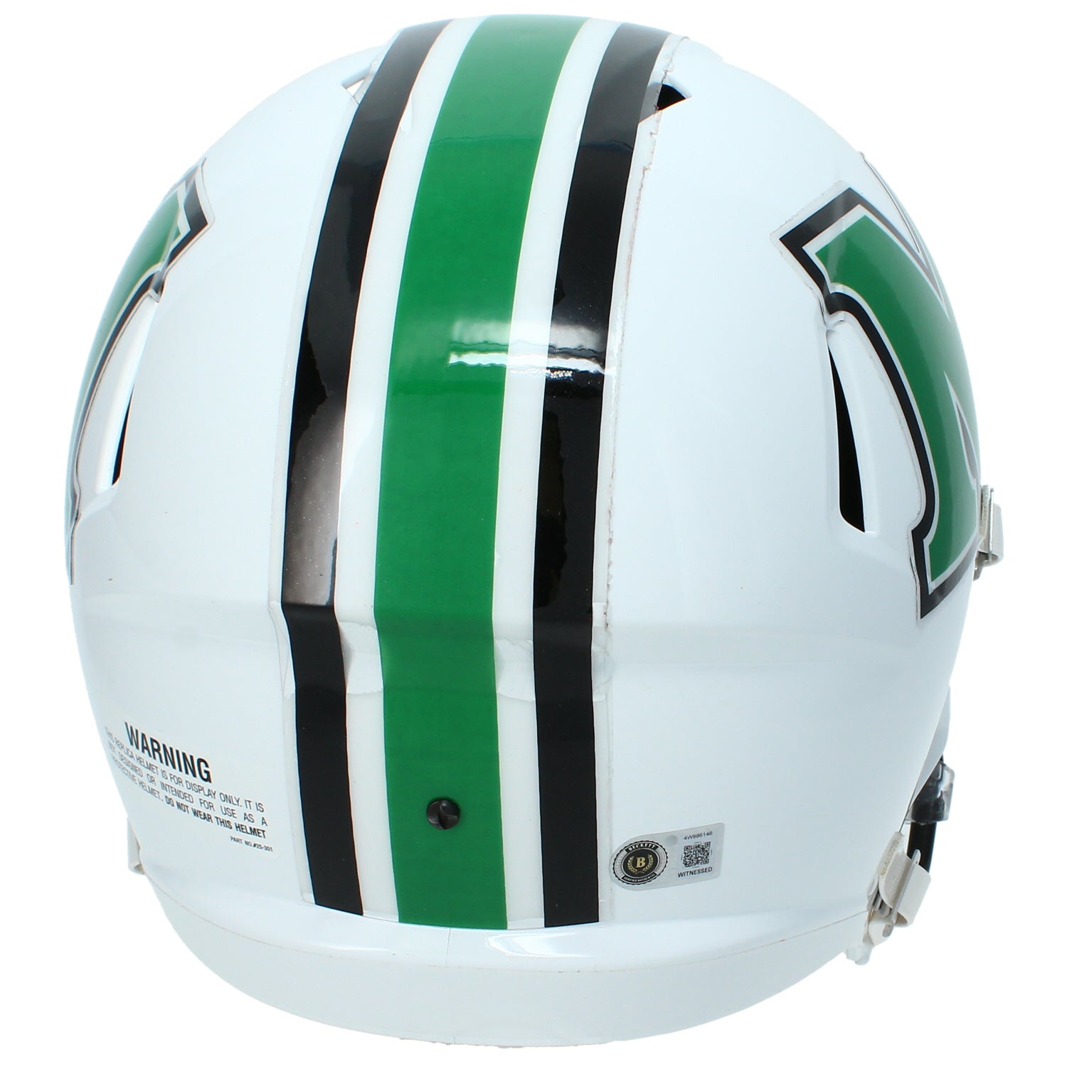 Randy Moss Autographed Marshall Thundering Herd Speed Full Size Helmet Beckett