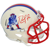 Randy Moss Autographed New England Patriots RETRO Speed Mini Helmet Beckett Witnessed