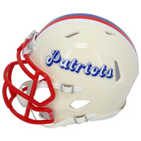 Randy Moss Autographed New England Patriots RETRO Speed Mini Helmet Beckett Witnessed