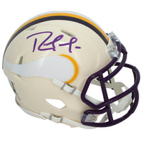 Randy Moss Autographed Minnesota Vikings RETRO Speed Mini Helmet Beckett