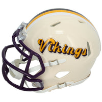Randy Moss Autographed Minnesota Vikings RETRO Speed Mini Helmet Beckett