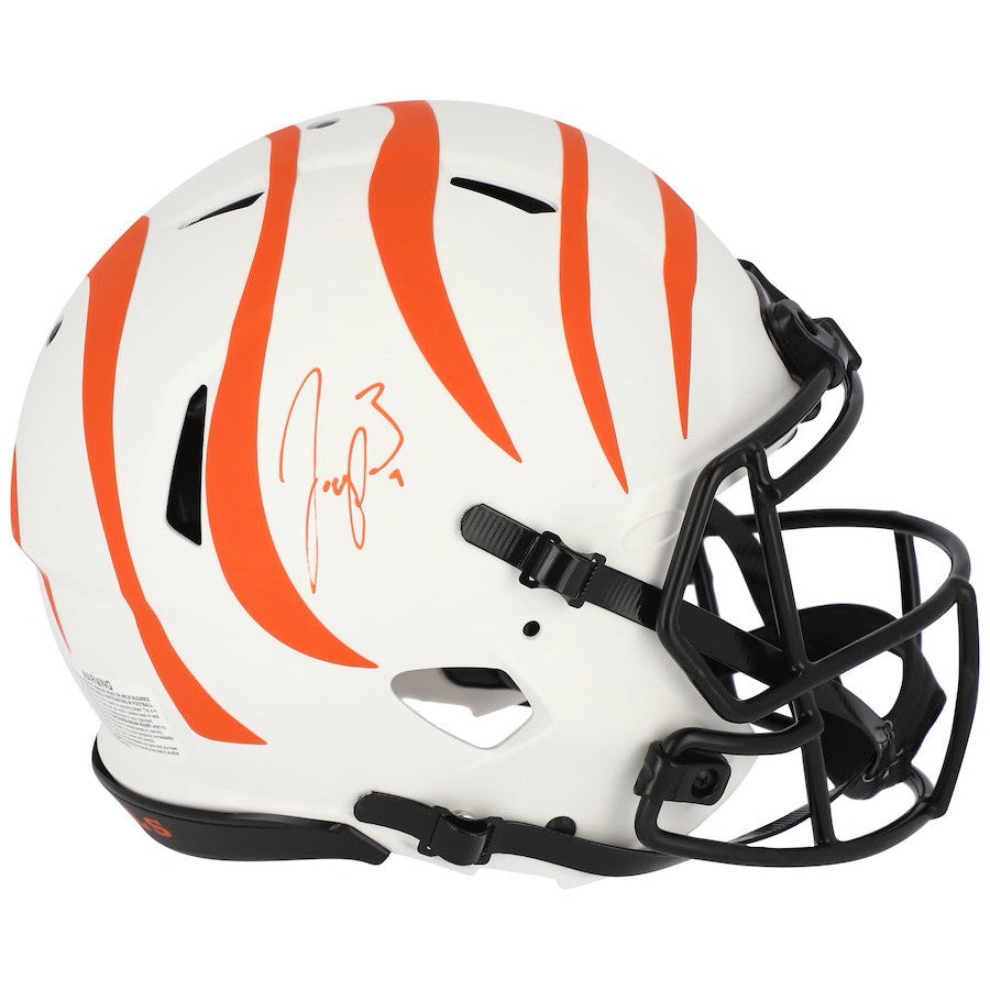 JOE BURROW Autographed Bengals Lunar Eclipse Authentic Speed Helmet FANATICS