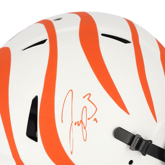 JOE BURROW Autographed Bengals Lunar Eclipse Authentic Speed Helmet FANATICS