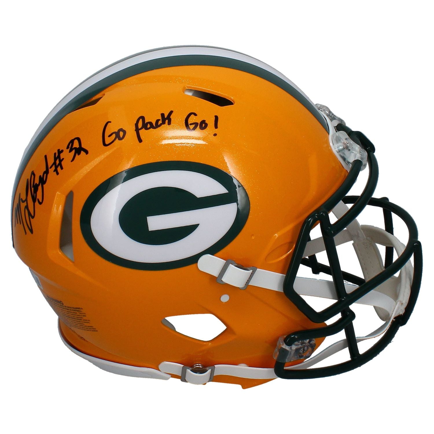 MarShawn Lloyd Autographed "Go Pack Go" Authentic Helmet Beckett / GDL LE 32