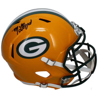 MarShawn Lloyd Autographed (Black Ink) Packers Full Size Speed Helmet Beckett