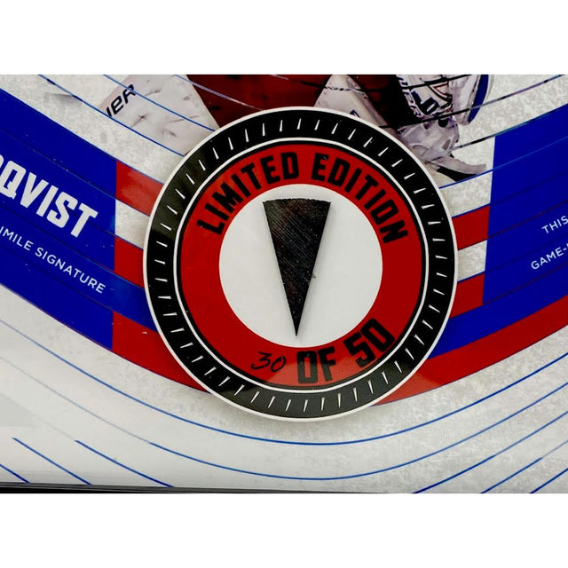 HENRIK LUNDQVIST New York Rangers Framed 15 x 17 Game Used Puck Collage LE 30/50