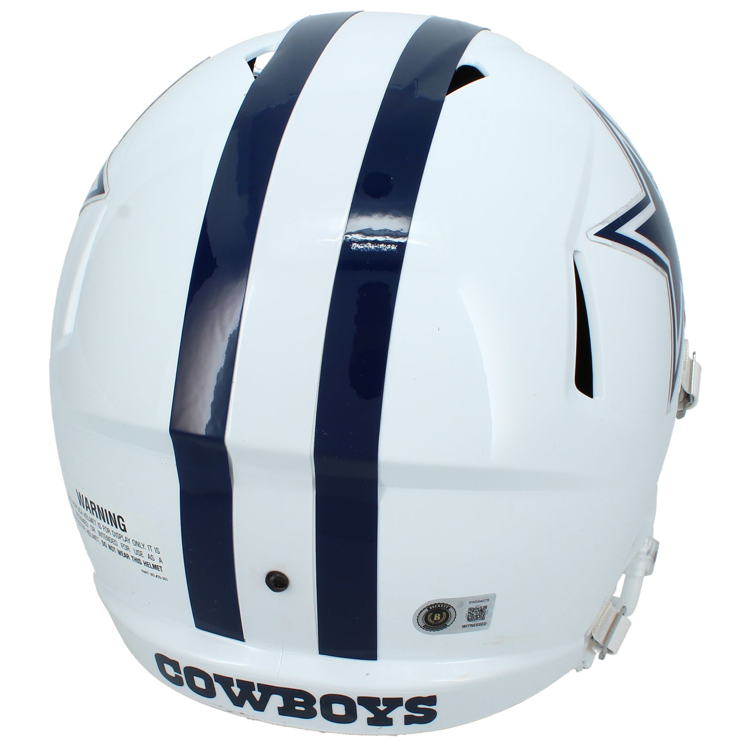 Dak Prescott Autographed Dallas Cowboys White 2022 Alternate Speed Full Size Helmet Beckett