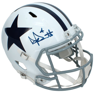 Dak Prescott Autographed Dallas Cowboys 1960-63 Throwback Speed Full Size Helmet Beckett