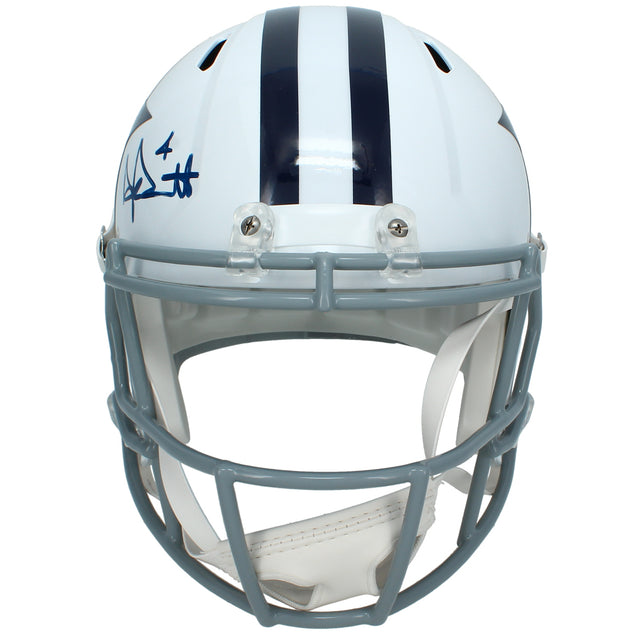 Dak Prescott Autographed Dallas Cowboys 1960-63 Throwback Speed Full Size Helmet Beckett