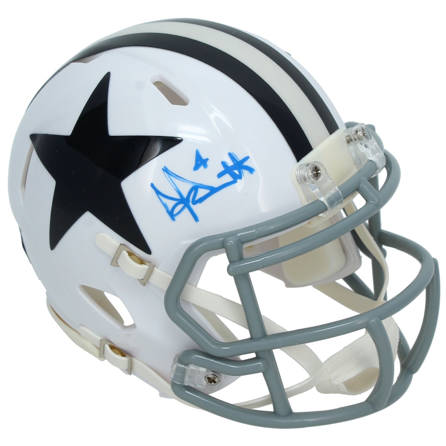Dak Prescott Autographed Dallas Cowboys 1960-63 Throwback Speed Mini Helmet Beckett