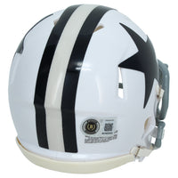 Dak Prescott Autographed Dallas Cowboys 1960-63 Throwback Speed Mini Helmet Beckett