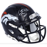 Peyton Manning Autographed Denver Broncos Mini Speed Helmet Fanatics