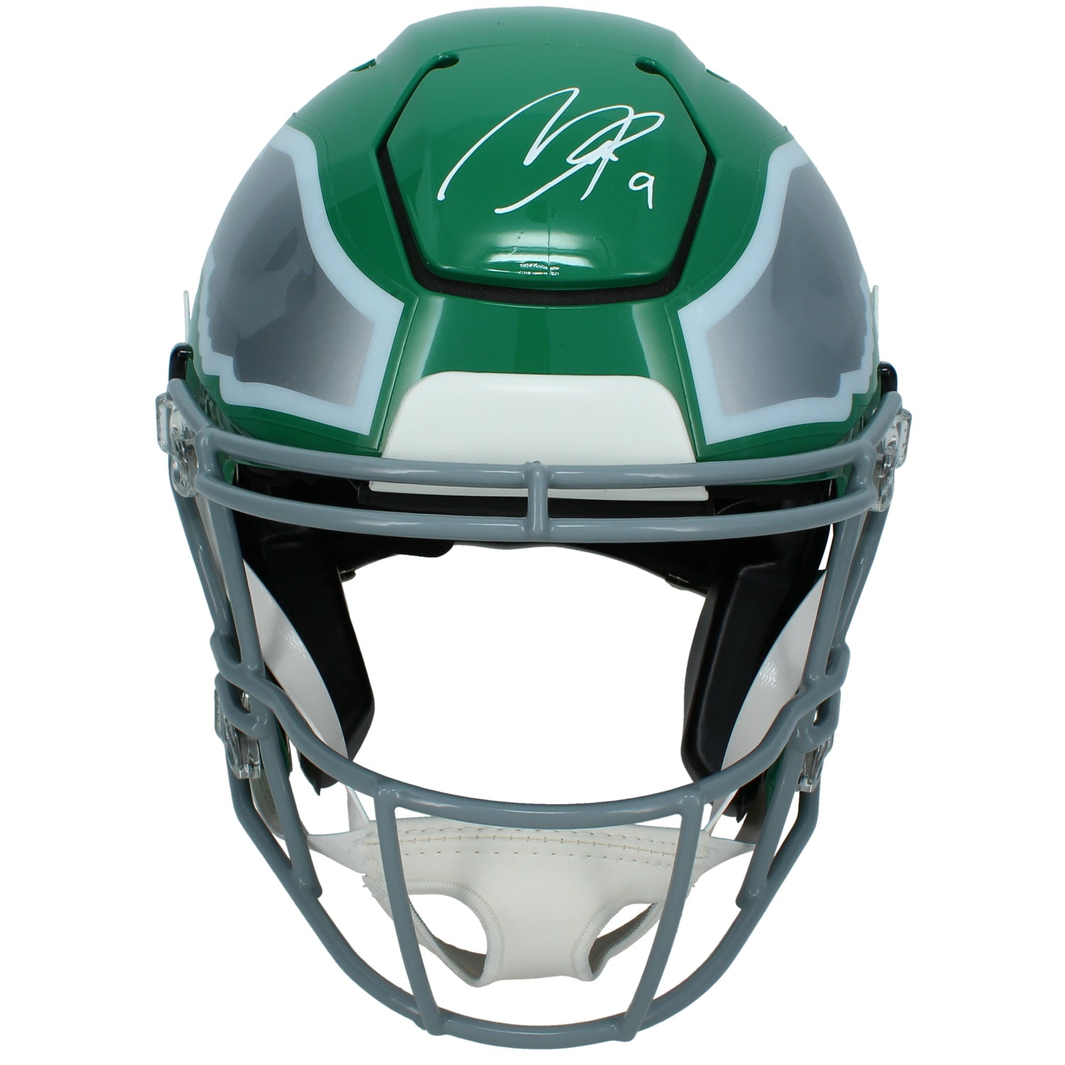 Makai Lemon Autographed Philadelphia Eagles 2023 Kelly Green Alternate SpeedFlex Authentic Helmet Beckett