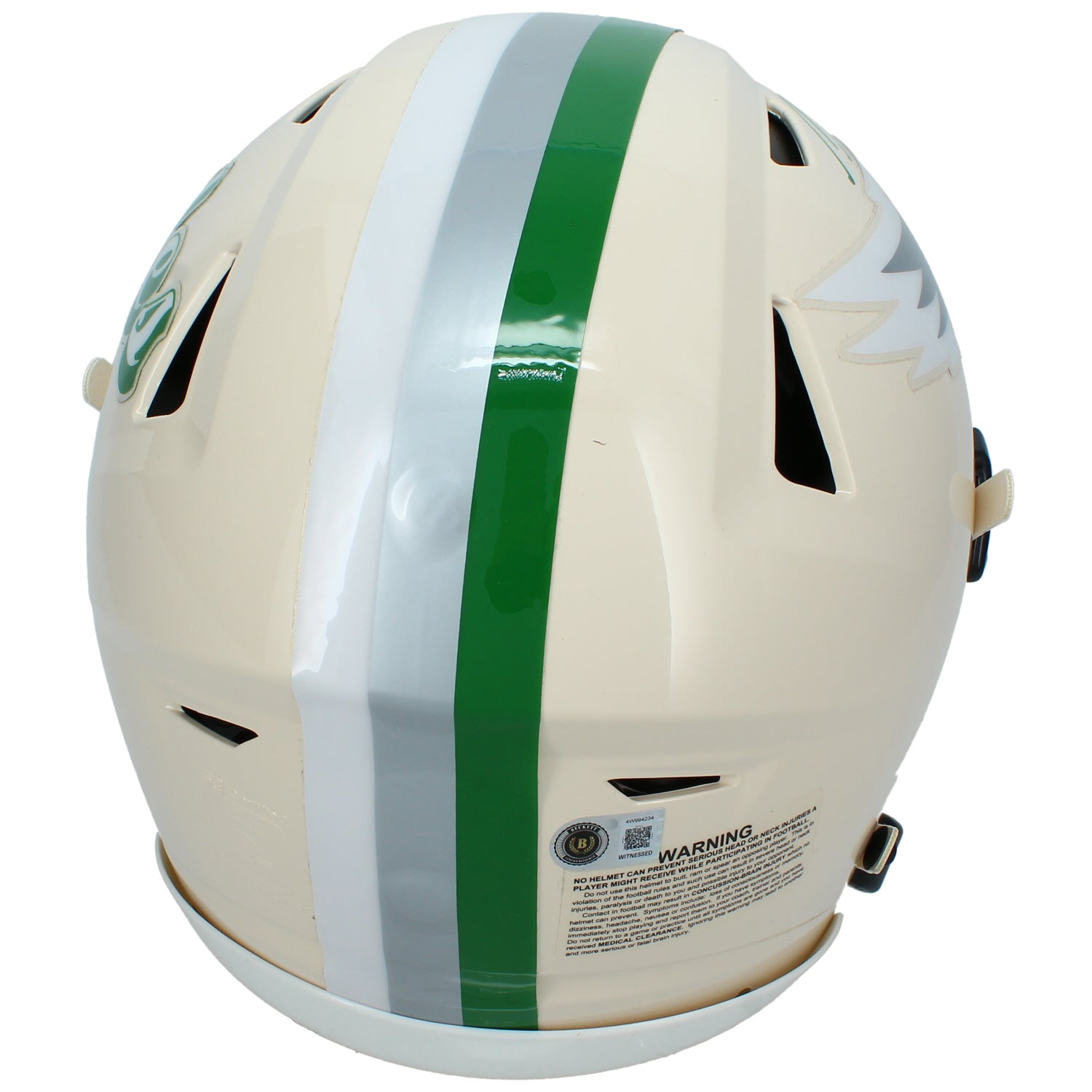 Makai Lemon Autographed Philadelphia Eagles RETRO Speedflex Authentic Helmet Beckett