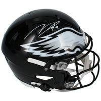 Makai Lemon Autographed Philadelphia Eagles Black 2022 Alternate SpeedFlex Authentic Helmet Beckett