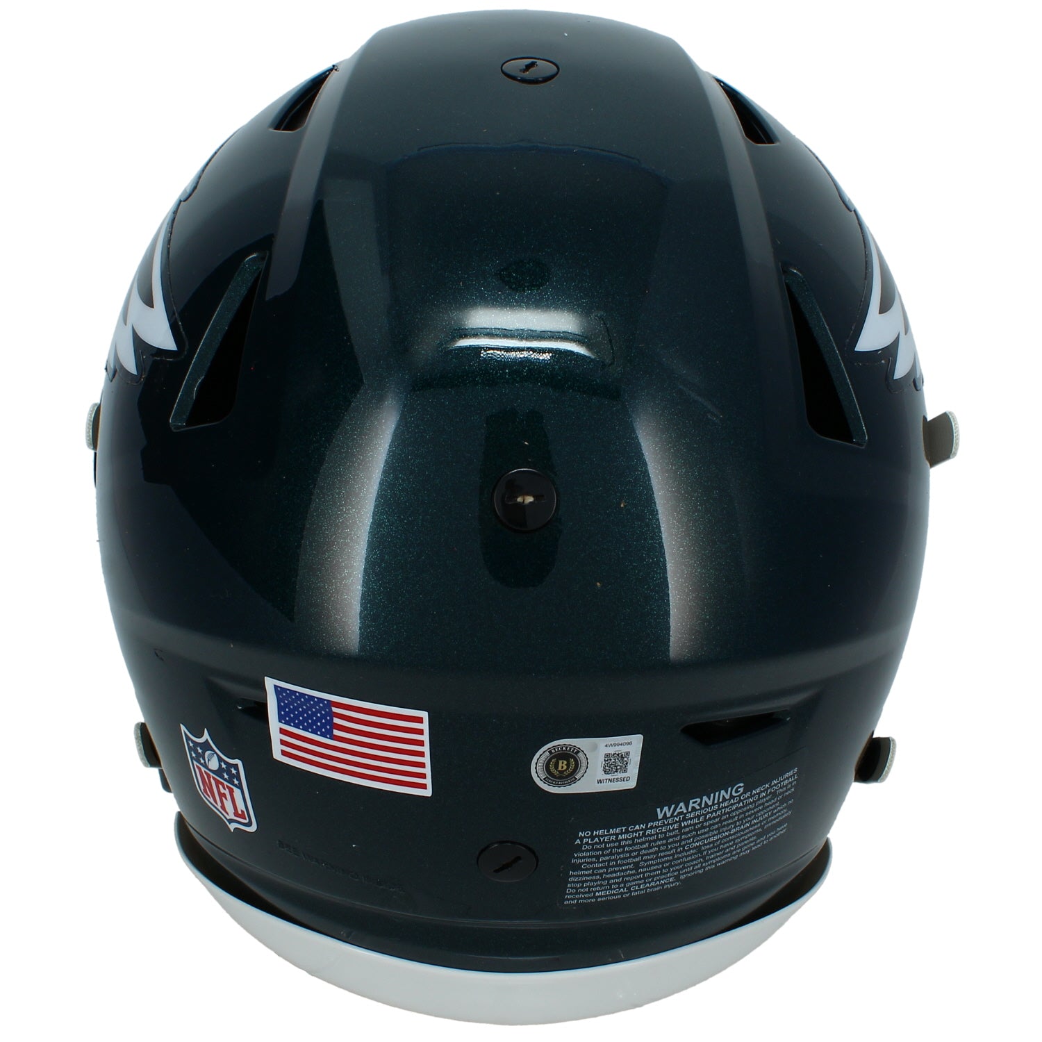 Makai Lemon Autographed Philadelphia Eagles SpeedFlex Authentic Helmet Beckett