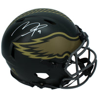 Makai Lemon Autographed Philadelphia Eagles 2025 Salute to Service Speed Authentic Helmet Beckett