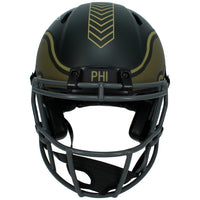 Makai Lemon Autographed Philadelphia Eagles 2025 Salute to Service Speed Authentic Helmet Beckett