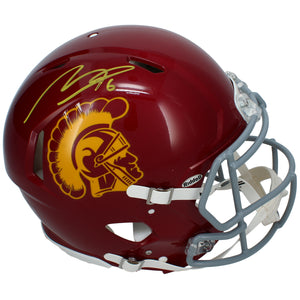 Makai Lemon Autographed USC Trojans Speed Authentic Helmet Beckett