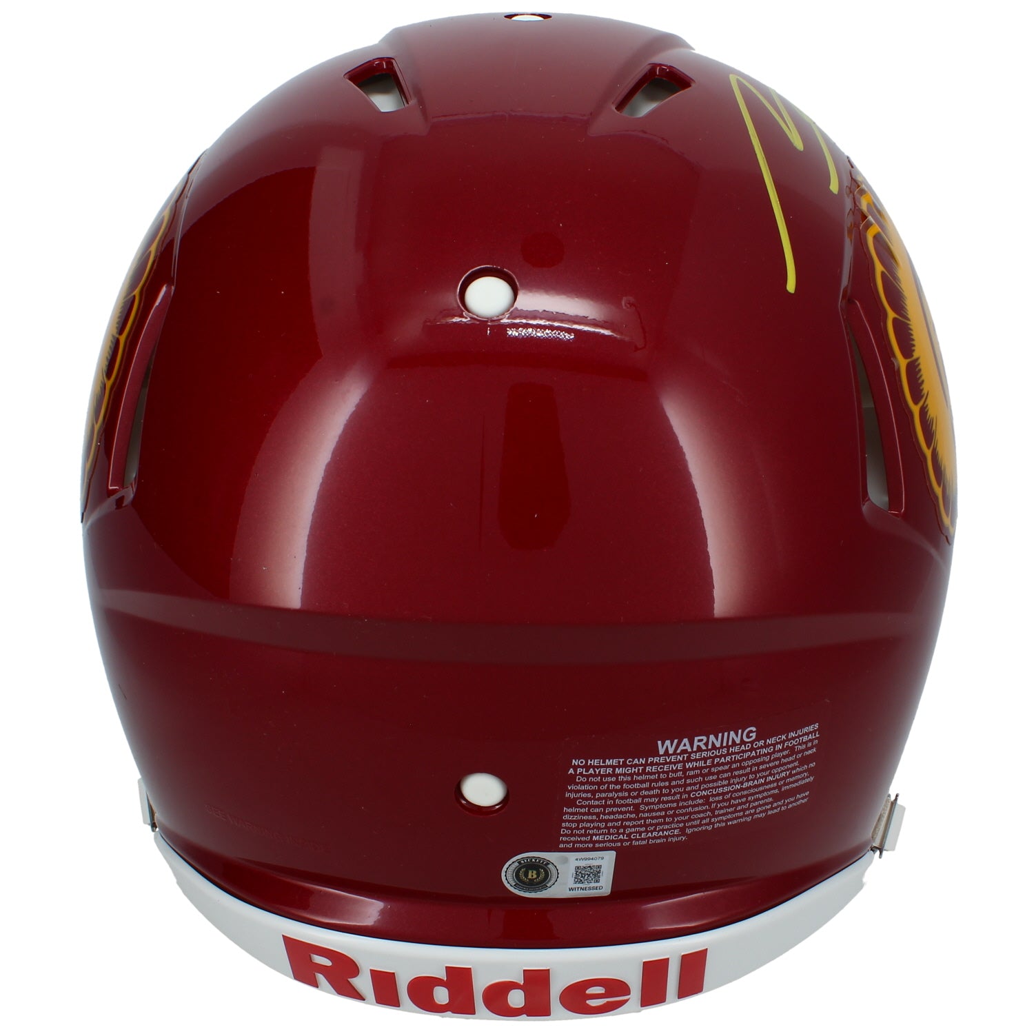 Makai Lemon Autographed USC Trojans Speed Authentic Helmet Beckett