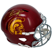 Makai Lemon Autographed USC Trojans Speed Full Size Helmet Beckett Witnessed