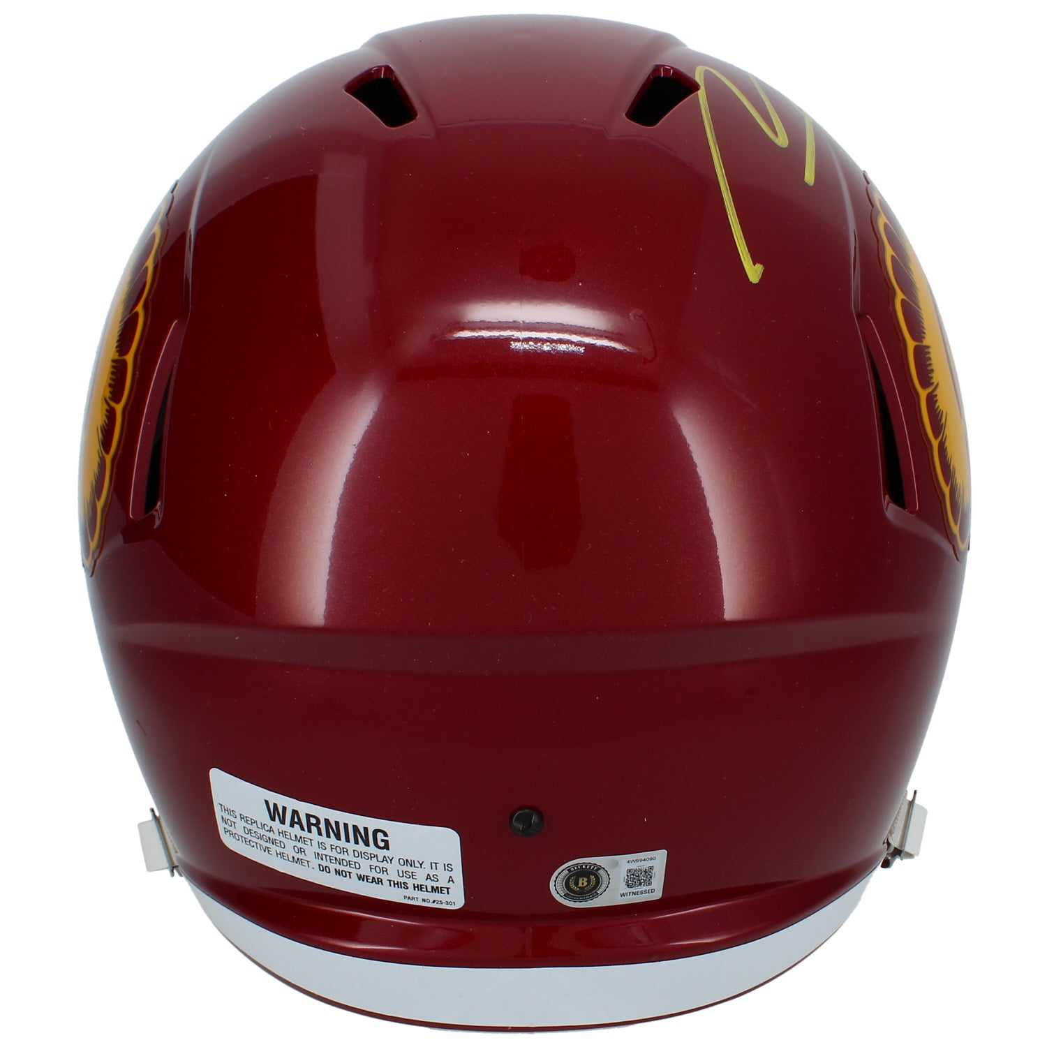 Makai Lemon Autographed USC Trojans Speed Full Size Helmet Beckett Witnessed