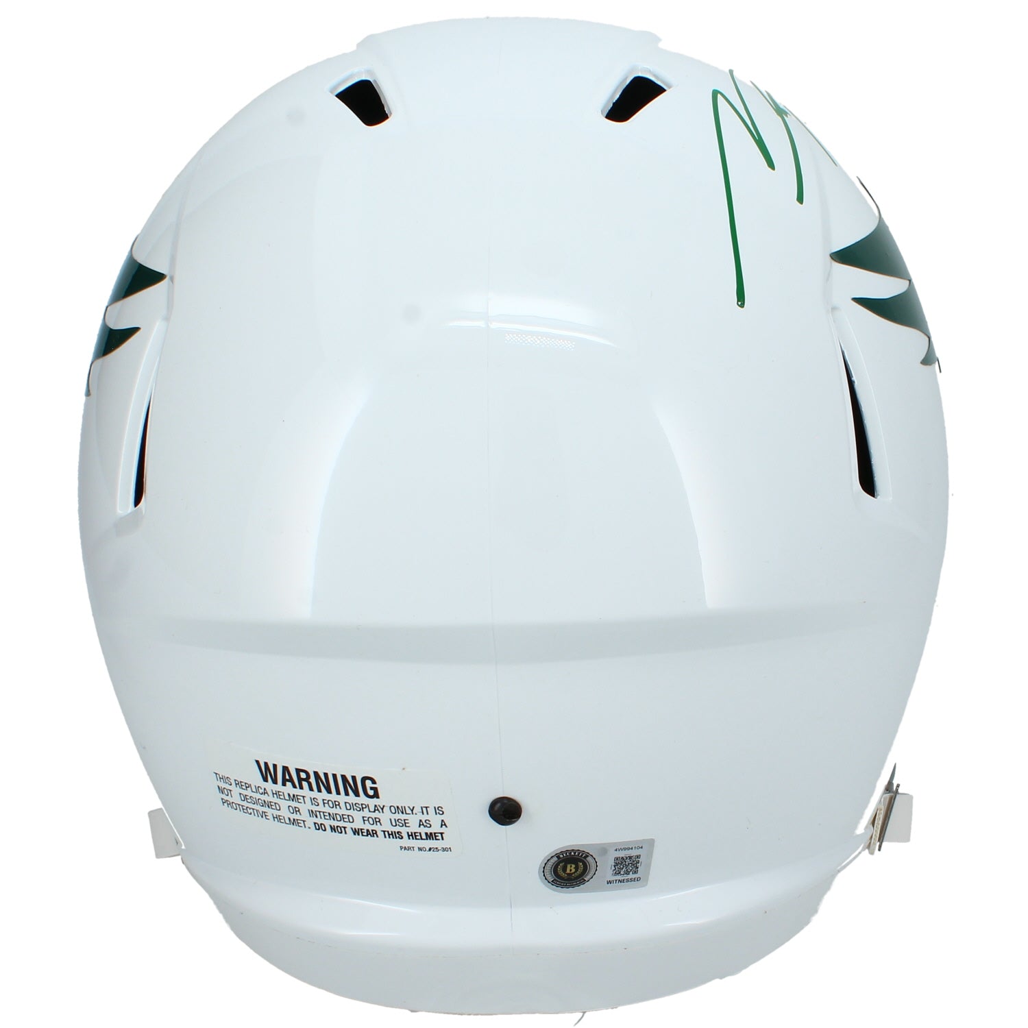 Makai Lemon Autographed Philadelphia Eagles Throwback 1969-73 Speed Full Size Helmet Beckett