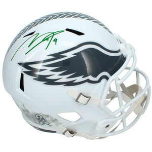 Makai Lemon Autographed Philadelphia Eagles 2024 Salute to Service Speed Full Size Helmet Beckett