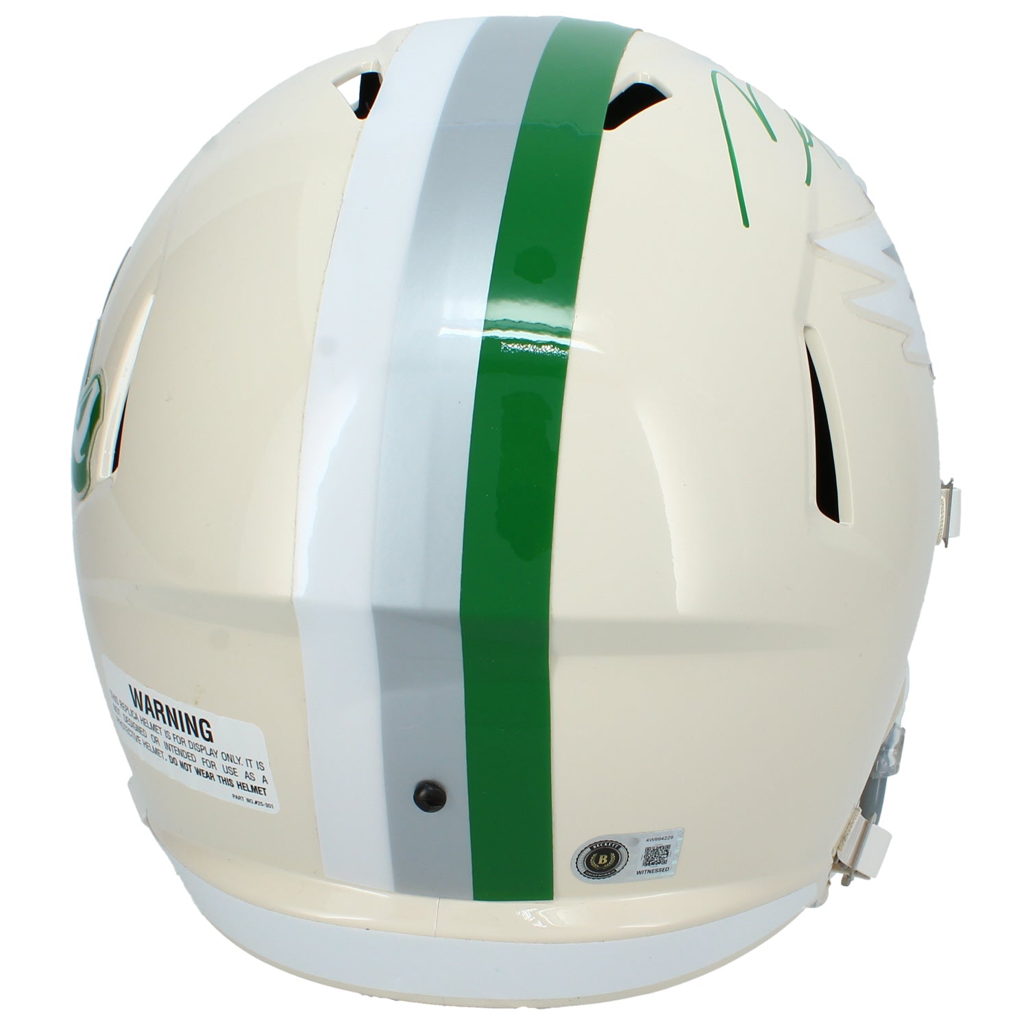 Makai Lemon Autographed Philadelphia Eagles RETRO Speed Mini Helmet Beckett