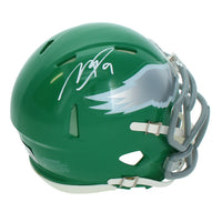 Makai Lemon Autographed Philadelphia Eagles Kelly Green 2023 Alternate Speed Mini Helmet Beckett