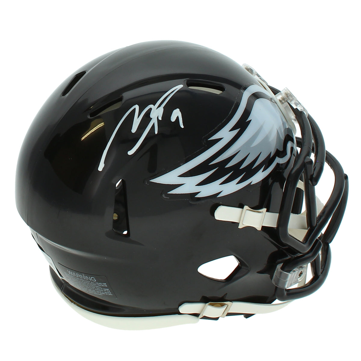 Makai Lemon Autographed Philadelphia Eagles Black 2022 Alternate Speed Mini Helmet Beckett