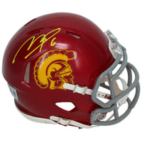 Makai Lemon Autographed USC Trojans Speed Mini Helmet Beckett