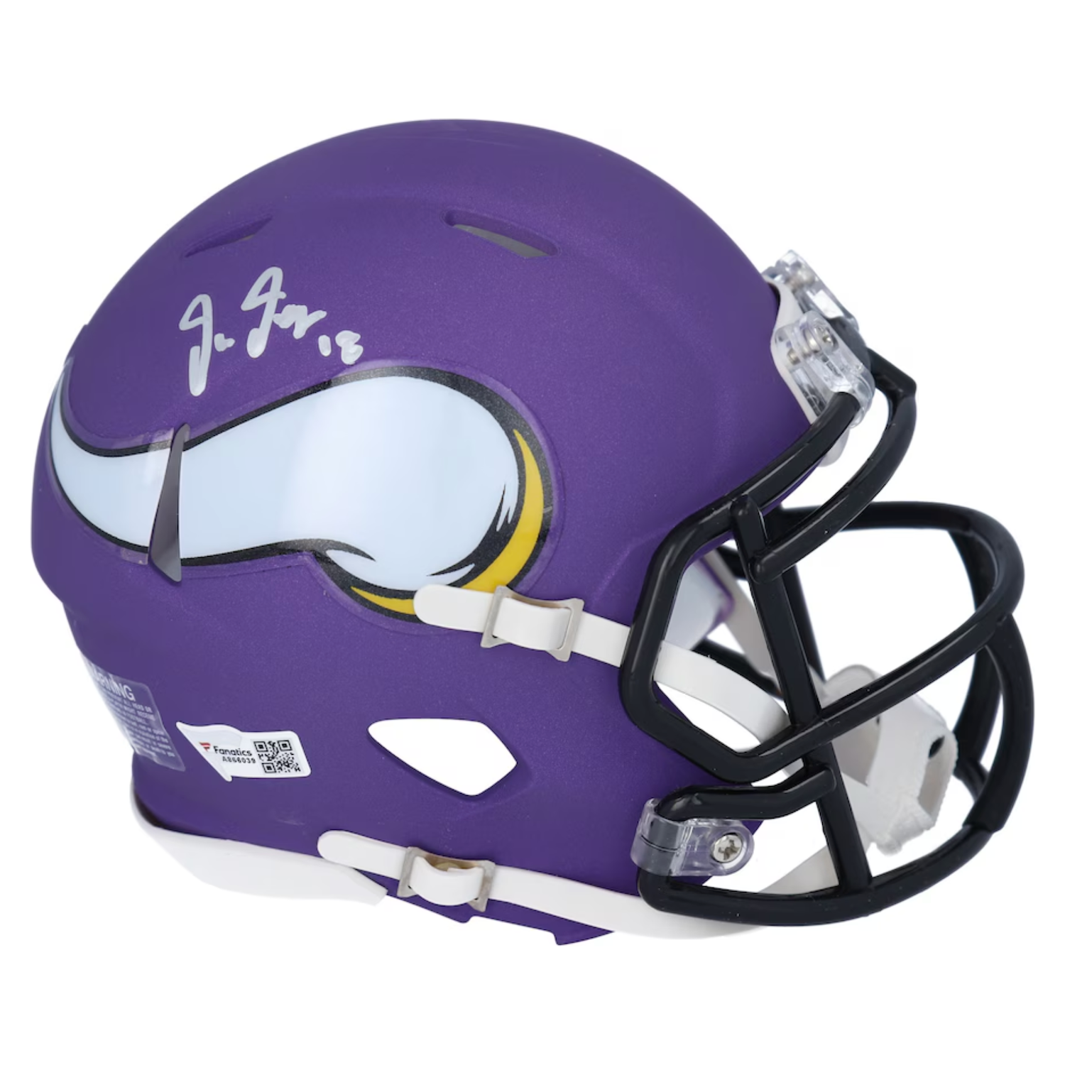 Justin Jefferson Autographed Minnesota Vikings Mini Speed Helmet Fanatics