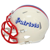 Christian Gonzalez Autographed New England Patriots RETRO Speed Mini Helmet Beckett