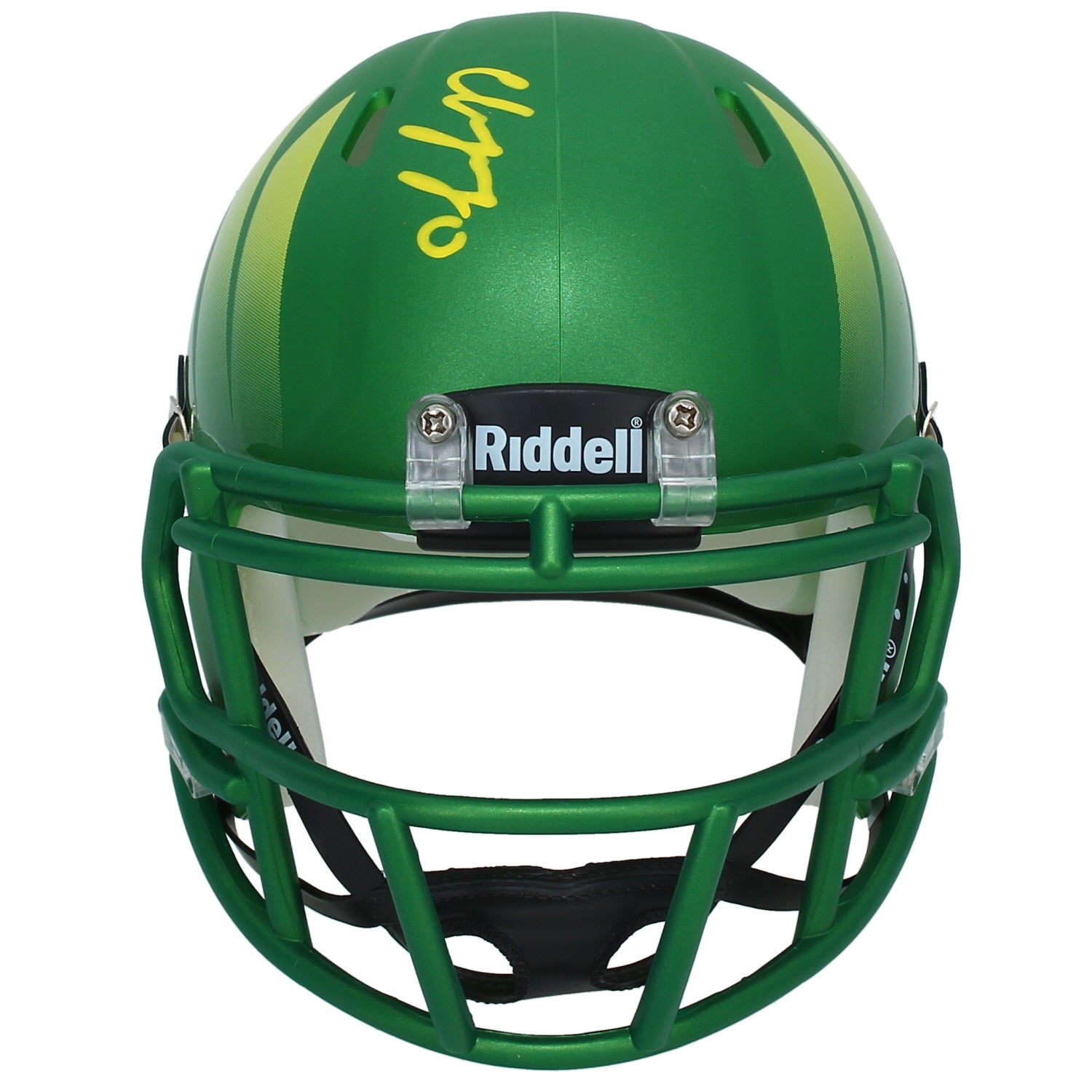 Christian Gonzalez Autographed Oregon Ducks Painted Wings Speed Mini Helmet Beckett