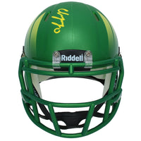 Christian Gonzalez Autographed Oregon Ducks Painted Wings Speed Mini Helmet Beckett