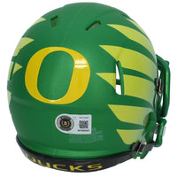 Christian Gonzalez Autographed Oregon Ducks Painted Wings Speed Mini Helmet Beckett