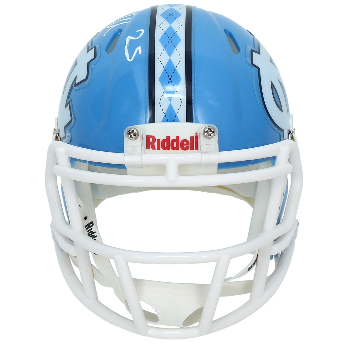 Javonte Williams Autographed UNC Tarheels Speed Mini Helmet Beckett Witnessed