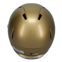 Kyren Williams Autographed (Green Ink) Notre Dame Speed Helmet Beckett